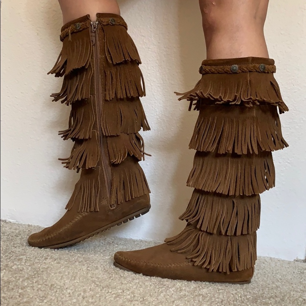 5 Layer Fringe boots